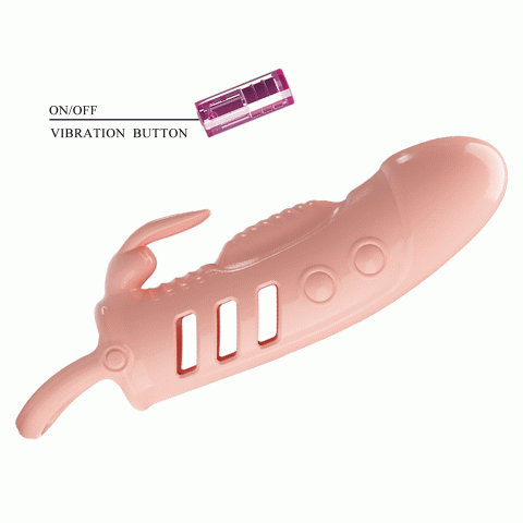 Насадка на член - Pretty Love Sloane Vibrating Penis Sleeve Flesh