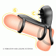 Насадка на пенис — Pretty Love Vibrating Penis Sling Jammy Black
