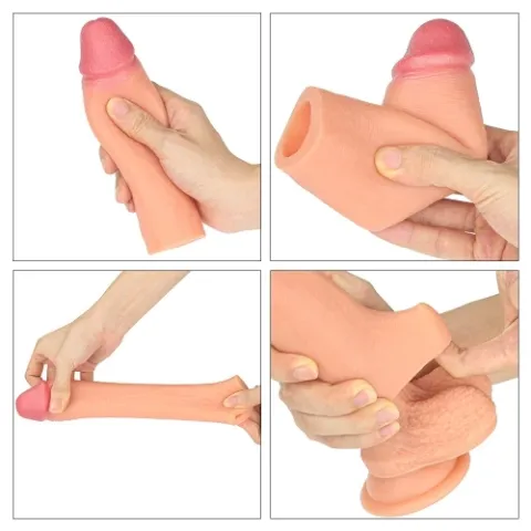 Насадка на пенис — «Revolutionary Silicone Nature Extender», увеличивающая длину на 1,5 дюйма, телесного цвета