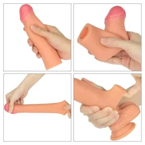 Насадка на пенис — «Revolutionary Silicone Nature Extender», увеличивающая длину на 2 дюйма, телесного цвета