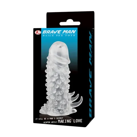 Насадка на пенис — Brave Man Penis Sleeve Clear