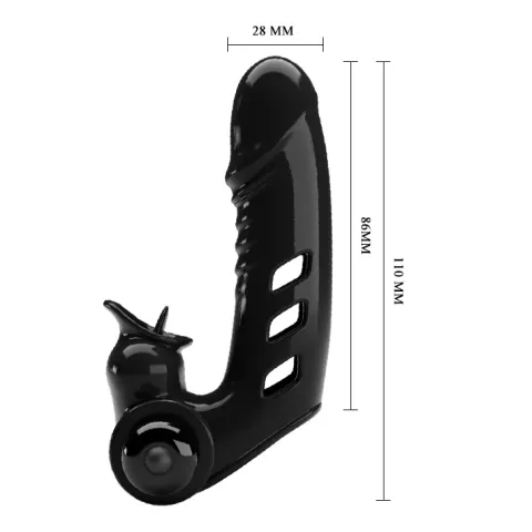 Насадка на палець - Pretty Love Corbin Finger Vibrator Black