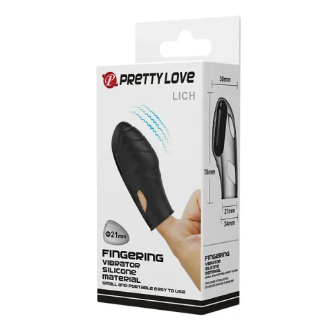 Насадка на палець - Pretty Love Lich Finger Vibrator Black