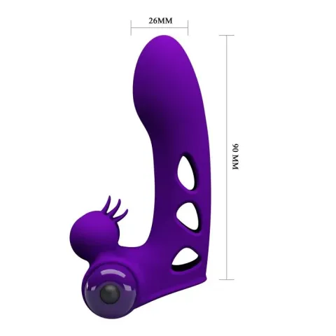 Насадка на палець - Pretty Love Orlando Honey Finger Vibrator Purple