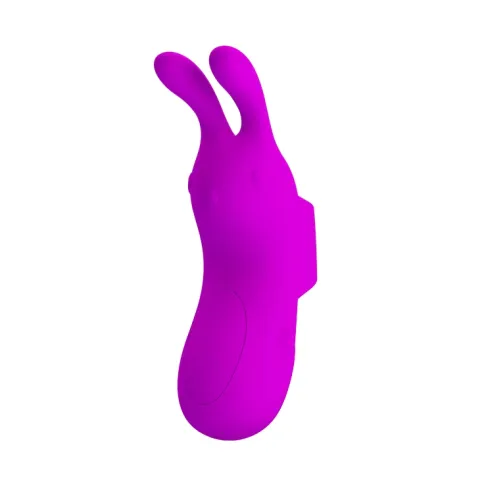 Насадка на палец с вибрацией — Pretty Love Finger Bunny, фиолетовая