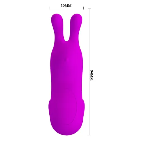Насадка на палец с вибрацией — Pretty Love Finger Bunny, фиолетовая
