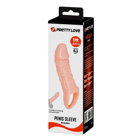 Насадка на пенис — Pretty Love Breyden Penis Sleeve Flesh