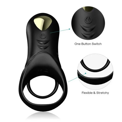 Насадка на член - Penis Ring Ranger, чорна