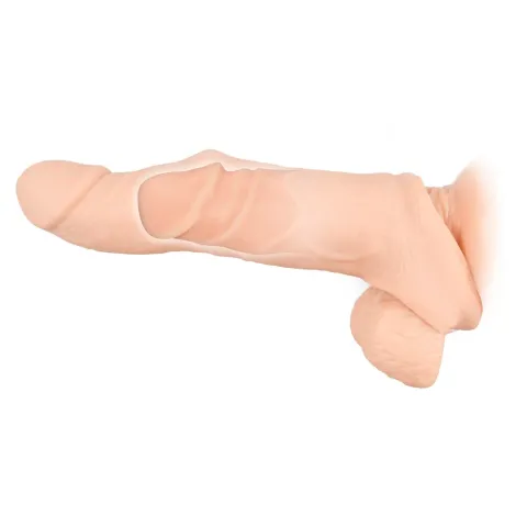 Удлиняющая насадка — Nature Skin Penis Sleeve With Extension