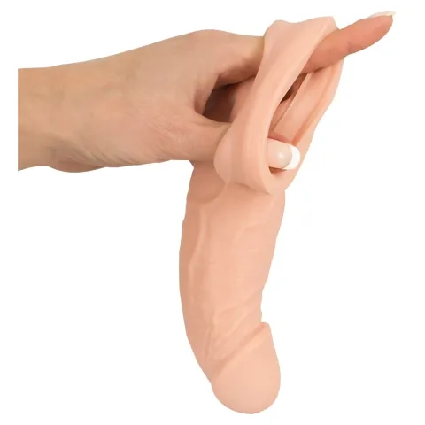 Удлиняющая насадка — Nature Skin Penis Sleeve With Extension