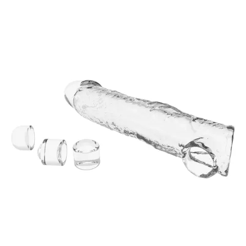 Подовжуюча насадка на член - Pretty Love Extension Penis Sleeve Clear, 26 см