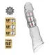 Подовжуюча насадка на член - Pretty Love Extension Penis Sleeve Clear, 28 см