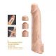 Подовжуюча насадка на член - Pretty Love Extension Penis Sleeve Flesh, 26 см