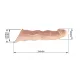 Подовжуюча насадка на член - Pretty Love Extension Penis Sleeve Flesh, 28 см