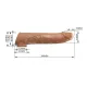 Подовжуюча насадка на член - Pretty Love Extension Penis Sleeve Latin, 26 см
