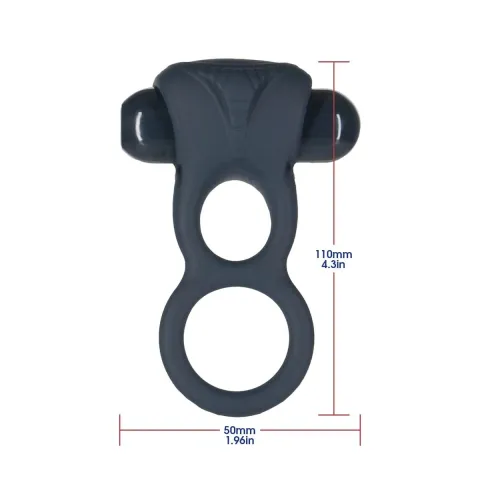 Двойное эрекционное кольцо с вибрацией Lux Active-Triad — Vibrating Dual Cock Ring, пульт ДК