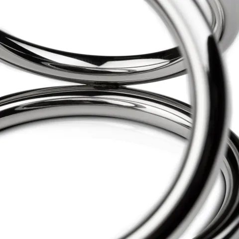 Тройное кольцо для эрекции Sinner Gear Unbendable – Triad Chamber Metal Cock and Ball Ring – Large