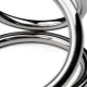 Тройное кольцо для эрекции Sinner Gear Unbendable – Triad Chamber Metal Cock and Ball Ring – Large