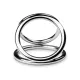 Тройное кольцо для эрекции Sinner Gear Unbendable – Triad Chamber Metal Cock and Ball Ring – Large