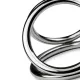 Тройное кольцо для эрекции Sinner Gear Unbendable – Triad Chamber Metal Cock and Ball Ring – Large