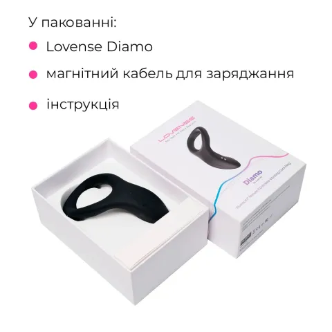 Умное кольцо-насадка на пенис Lovense Diamo Cock Ring