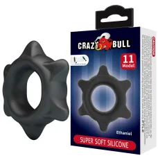 Силіконове ерекційне кільце Crazy Bull Ethaniel, чорне