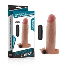 Насадка на член - Pleasure X-Tender Vibrating Penis Sleeve Add 3