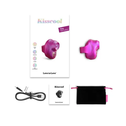 Вибратор на палец Love To Love KISSCOOL — IRIDESCENT BERRY