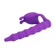 Кольцо-насадка для двойного проникновения — Pretty Love Blackney Vibrating Enhacer Purple