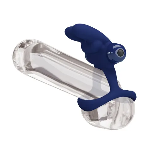 Ерекційне кільце - Pretty Love Powerful Vibro Cock Ring Bunny Blue