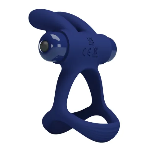 Ерекційне кільце - Pretty Love Powerful Vibro Cock Ring Bunny Blue