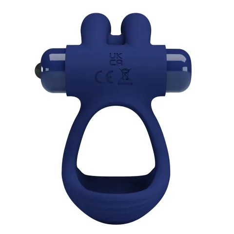 Ерекційне кільце - Pretty Love Powerful Vibro Cock Ring Bunny Blue