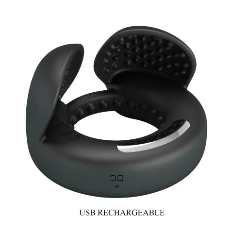 Віброкільце PRETTY LOVE Quentin Vibrating Silicone Cock Ring