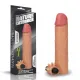 Вибронасадка на пенис — Revolutionary Silicone Nature Extender, увеличивающая длину на 2 дюйма, телесного цвета