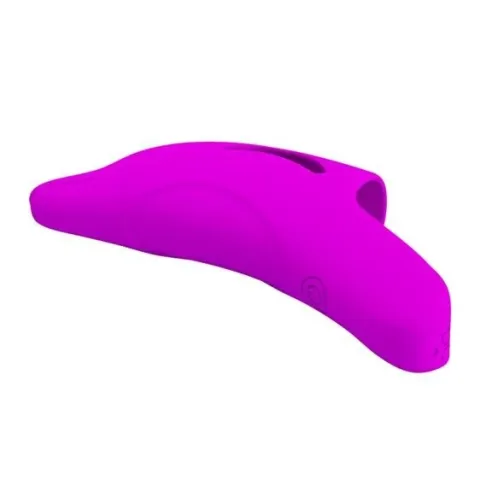 Вибратор-насадка на палец — Pretty Love Delphini Fingering Vibrator Purple