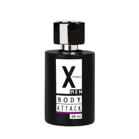 Мужские духи с феромонами — Aurora X Phero Men Body Attack Violet, 50 мл