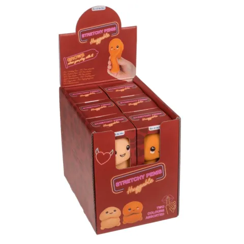 Антистрес - Stretchy Penis Huggable Orange, 7 см