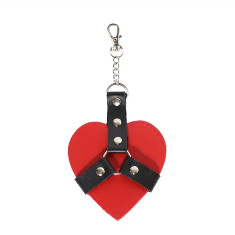 Брелок на карабине для ключей Art of Sex Chained Heart, красный