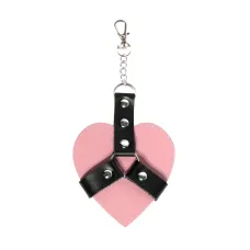 Брелок на карабіні для ключів Art of Sex Chained Heart, Рожевий