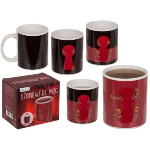 Чашка з термоефектом - Stoneware Mug Comic Stripper, 300 мл