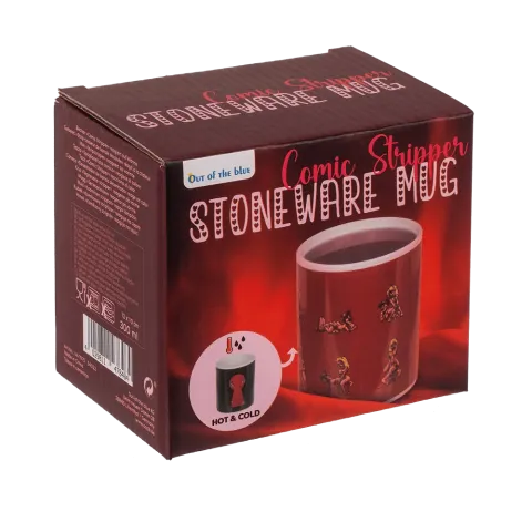 Чашка з термоефектом - Stoneware Mug Comic Stripper, 300 мл