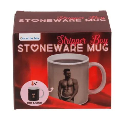 Чашка з термоефектом - Stoneware Mug Stripper Boy, 300 мл