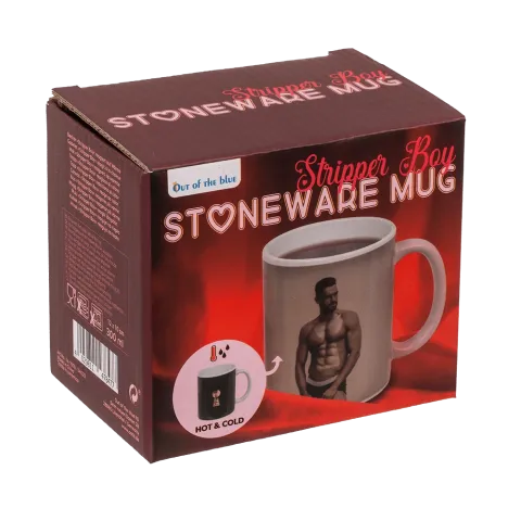 Чашка з термоефектом - Stoneware Mug Stripper Boy, 300 мл