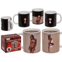 Чашка з термоефектом - Stoneware Mug Stripper Girl, 300 мл