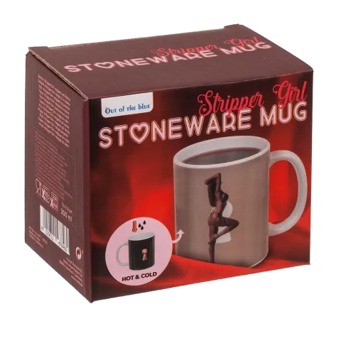 Чашка з термоефектом - Stoneware Mug Stripper Girl, 300 мл