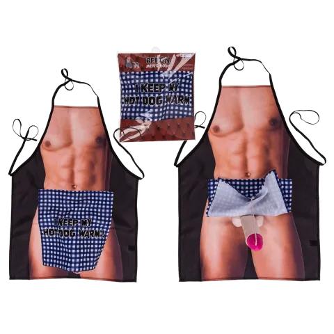 Кухонный фартук с плюшевым пенисом Kitchen Apron Men Body