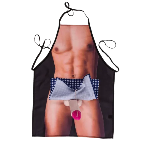 Кухонный фартук с плюшевым пенисом Kitchen Apron Men Body