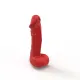 Мило член Pure Bliss Juicy Crush Red, 18 см