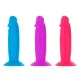 Набір фалоімітаторів ADDICTION Silly Willy 3.3” Silicone Dildo, 3 кольори, 12 шт