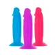 Набір фалоімітаторів ADDICTION Silly Willy 3.3” Silicone Dildo, 3 кольори, 12 шт